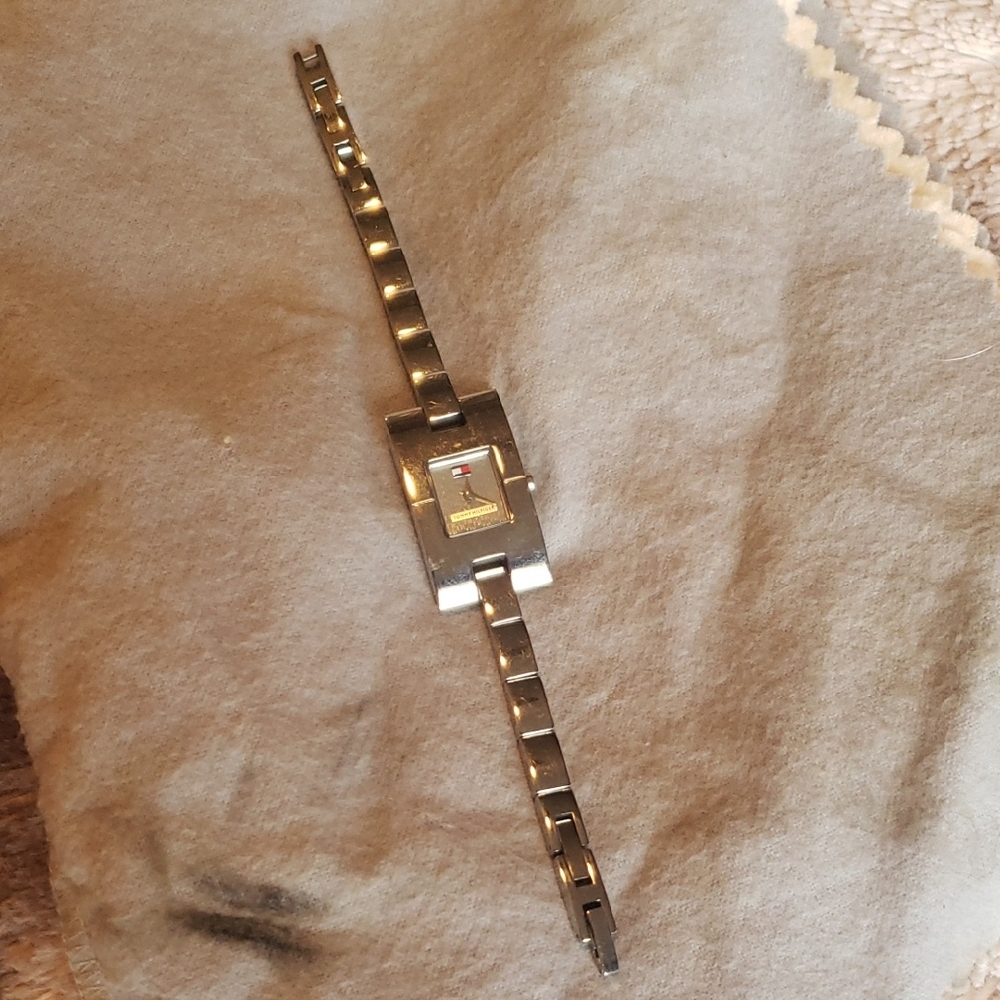 Silver Rectangular Face Watch Tommy Hilfiger - image 1